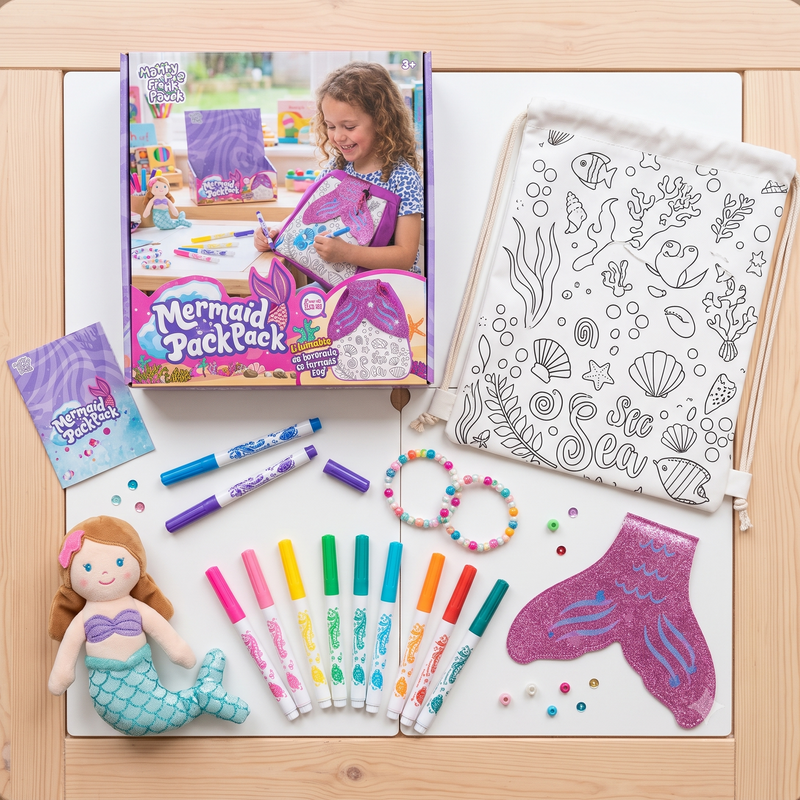 Mermaid PackPack with Markers