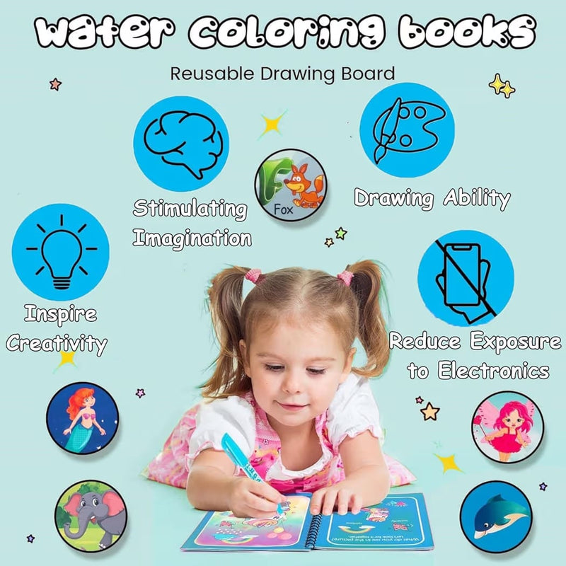 Magic Water Painting Book