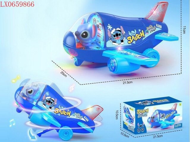 Stitch Stunt Airplane Toy with Lights and Sound
