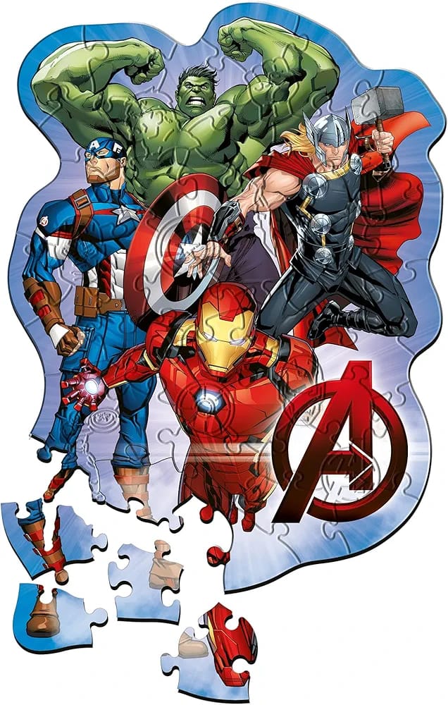 Junior Wooden Puzzle 50 pieces - Marvel Avengers