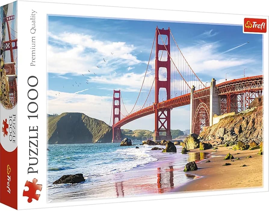 Puzzles - "1000" - Golden Gate Bridge, San Francisco, USA Click to see full view Puzzles - "1000" - Golden Gate Bridge, San Francisco, USA Brand: Trefl