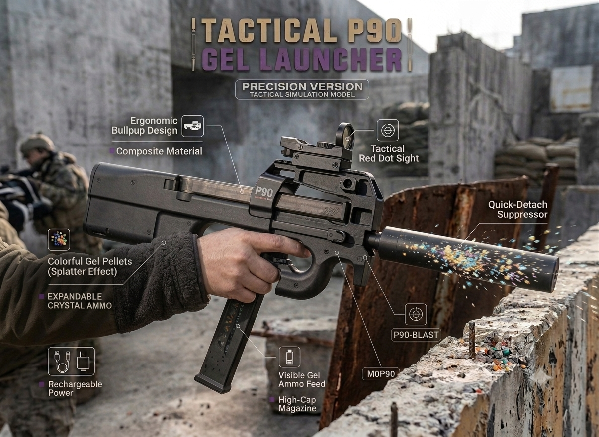 P90 / Electric toy gun that fires gel balls 🤩👻🧨