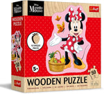 Trefl - Wooden Puzzle: Disney Minnie the Funny Minnie - 50 Pieces