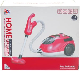 Kids Toy Vacuum Cleaner, Red color, Ages 3+