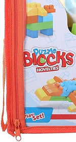 Train Puzzle Building Blocks for Children - Multi Color, w656-2