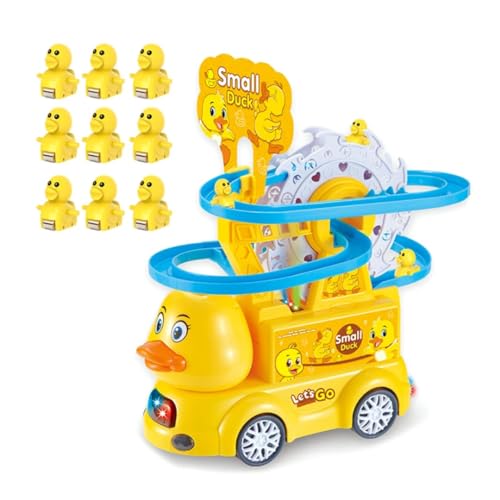 Duck Track Car Set with 9 Little Ducks