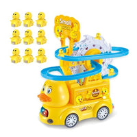 Duck Track Car Set with 9 Little Ducks