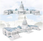 Puzzle US Capitol Building, World Famous Architecture Model Kit, Ages 3+, Educational Assembly Toy