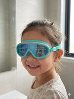 Kids' Panoramic Anti-Fog Swimming Goggles with Mirrored Lenses