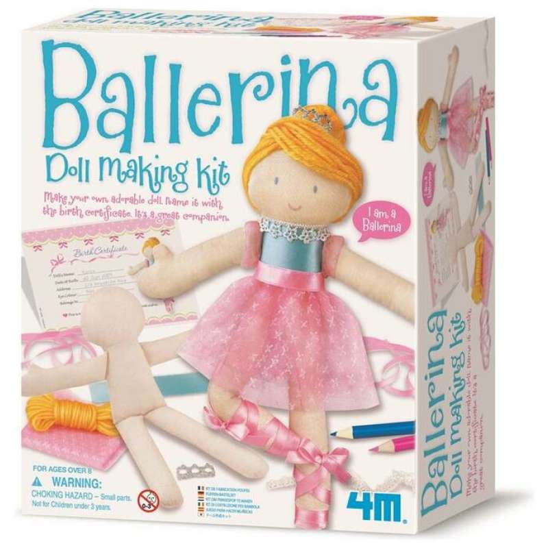 4M Ballerina Doll Making Kit Arts &amp; Crafts Toy