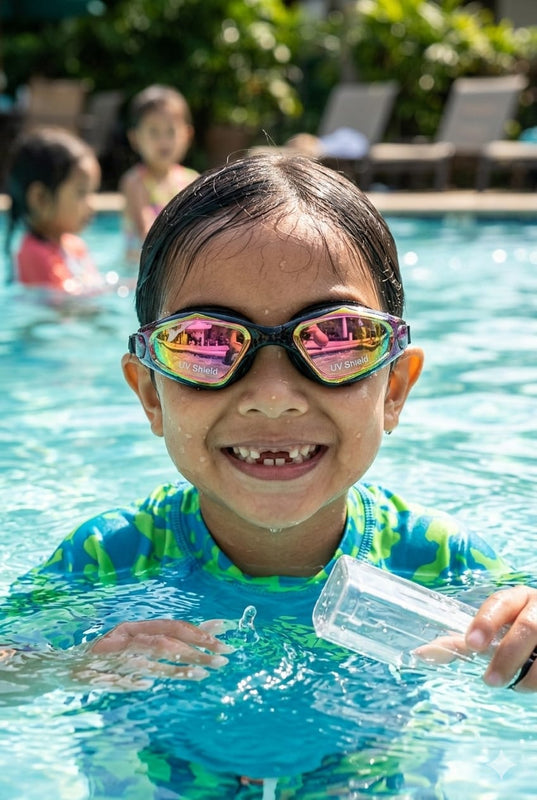 Professional Anti-Fog Swimming Goggles with UV Protection & Hard Case