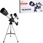 Astronomical Telescope with HD Coated Lens, 50x Magnification, Adjustable Tripod Stand