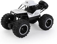 Rock Crawler RC Monster Truck, 6-Wheel Drive, All-Terrain Vehicle, White and Black