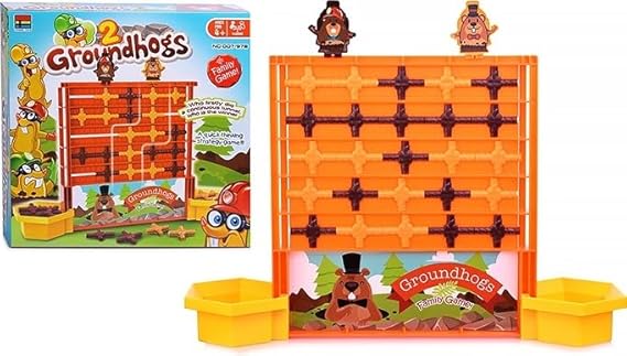 2 Groundhogs Family Board Game, Interactive Strategy Game