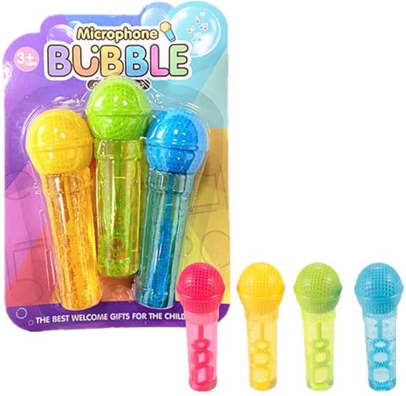 Microphone-shaped bubble wand set 3