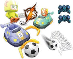 Remote Control Soccer Car Game Set, 2 RC Cars with 2 Controllers, Soccer Balls and Goals, Interactive Sports Toy