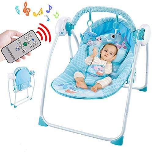 Baby Rocking Chair - Remote Control Deluxe Baby Swing