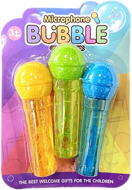 Microphone-shaped bubble wand set 3