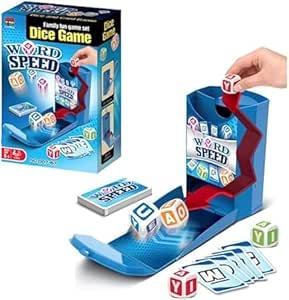 Word Speed Dice Game Set, Family Fun Educational Game