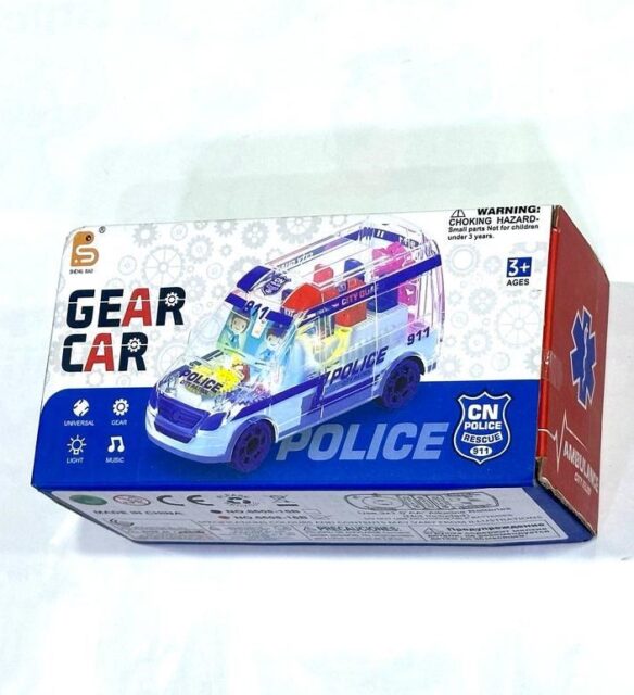 Gear Car Police Vehicle Toy