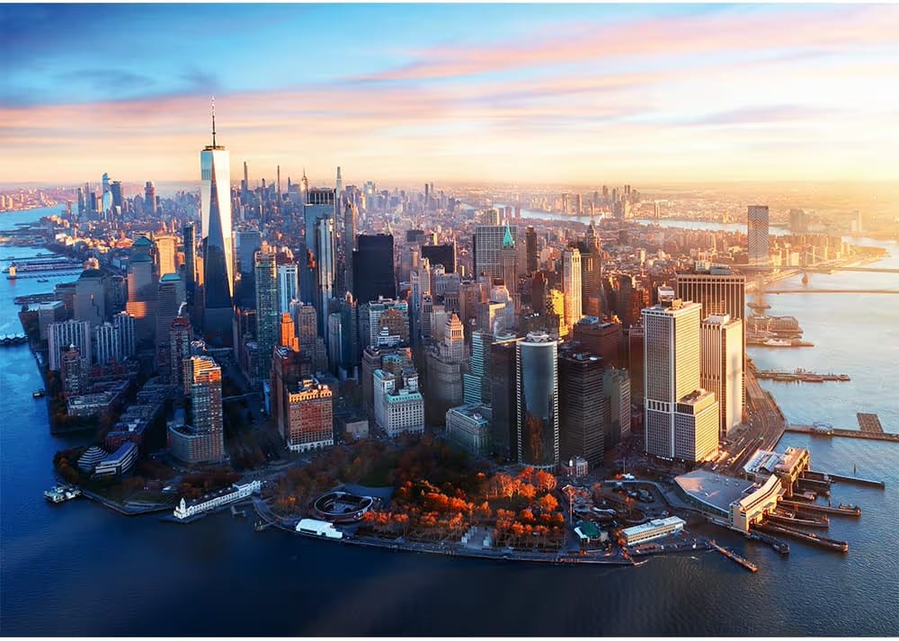 TREFL Premium Plus Manhattan New York Jigsaw Puzzle, 1000-Pieces Set