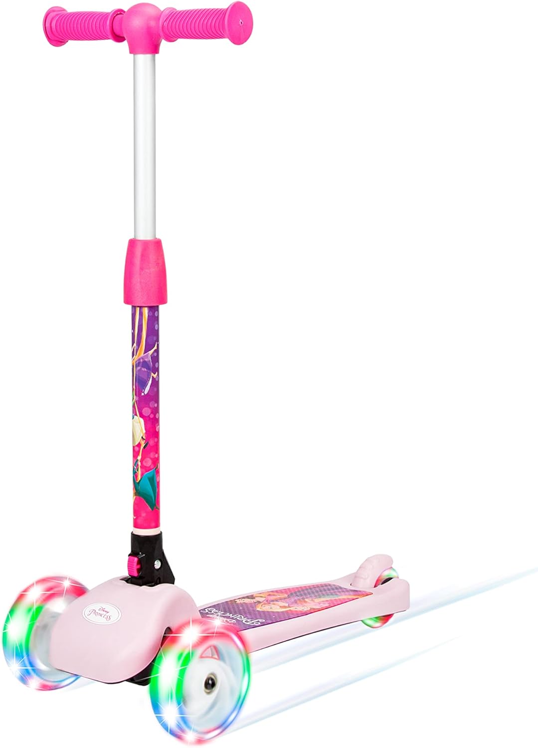 SPARTAN Disney Princess 3 Wheel Light Up Scooter for Kids