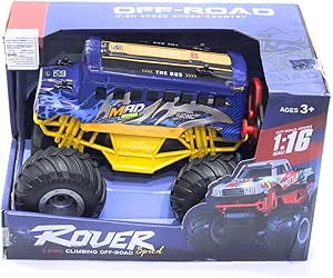 Rover 2.4GHz RC Off-Road Vehicle, 1:10 Scale, High Speed Climbing Car, Ages 3+