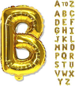 Gold Helium Foil Balloons Letters