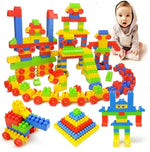 Smart Tree Play Blocks Learning Set, Building Blocks for Kids, Large Capacity Bag with Colorful Pieces