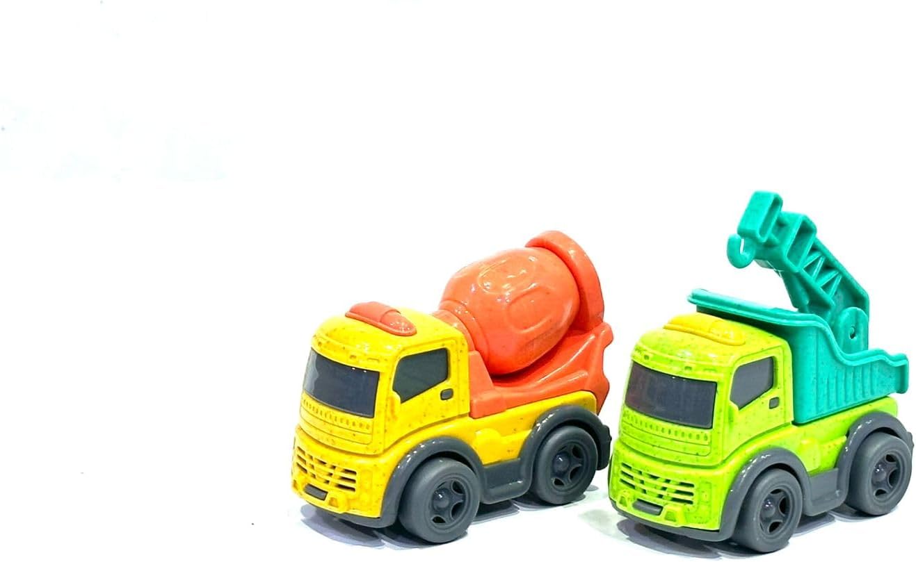 Car Bioplastic Construction Toy Trucks Set, 2 Pieces, Made from Wheat Straw, 18+ Months