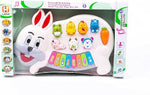 Plastic Musical Learning Piano With Lights And Six Kinds Of Animal Sounds For Kids - Multi Color