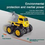 Balha Toys Building Truck, Die-Cast Construction Vehicle with Lights and Music, Yellow