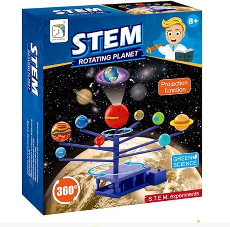 B&amp;K Solar System Model Kit, Planet Projector, Fun Educational &amp; Learning Toys, Arts &amp; Crafts Science Kit, Glow in the Dark Astronomy Gifts for Boys &amp; Girls