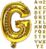 Gold Helium Foil Balloons Letters