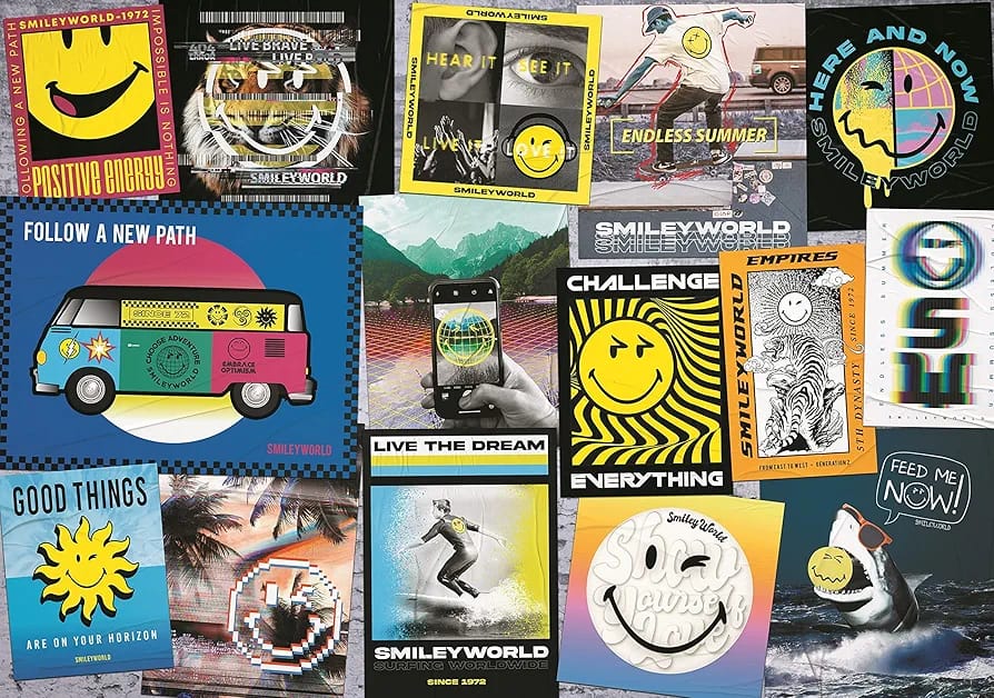 Trefl - Smiley World, Live Positive! - 1000-piece Puzzles