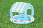 Bestway Φ41" x H33"/Φ1.04m x H84cm Sweet Shoppe Shaded Kiddie Pool