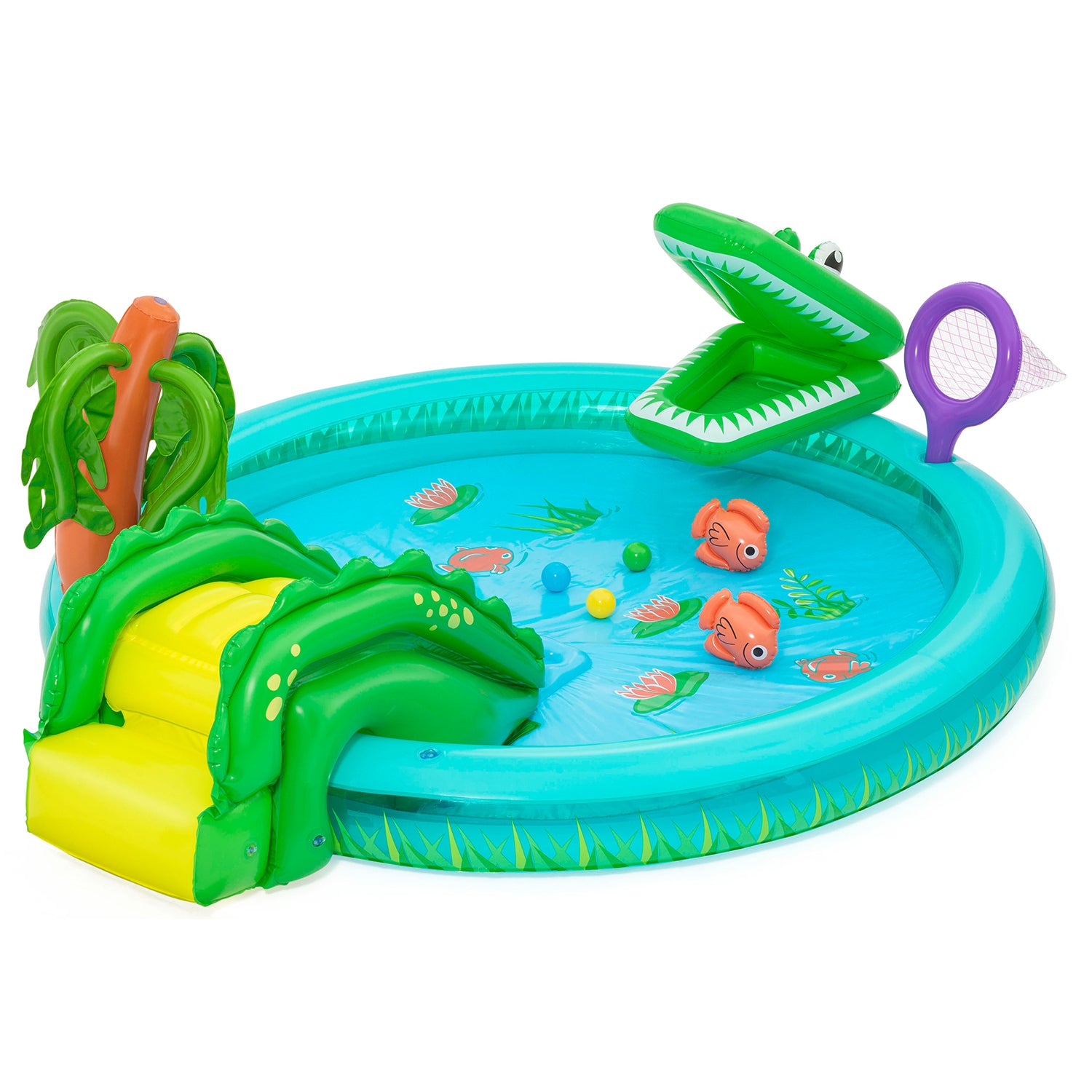 7'4" x 71" x 28.5"/2.24m x 1.81m x 72cm Crocodile Cove Play Center