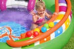 9'8" x 6'3" x 54"/2.95m x 1.90m x 1.37m Sing 'n Splash Play Center