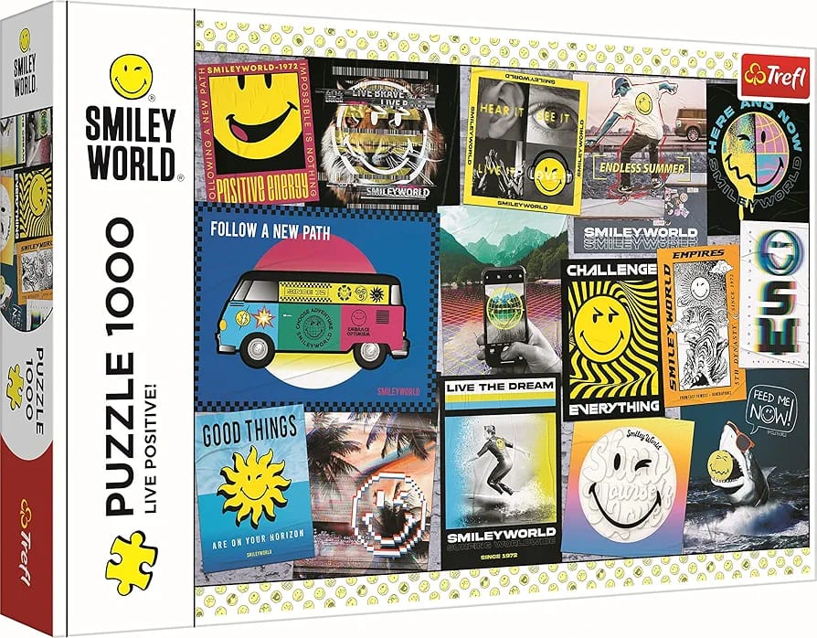 Trefl - Smiley World, Live Positive! - 1000-piece Puzzles