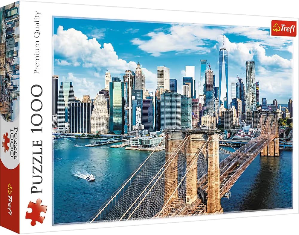Trefl 10725 Bridge, 1000 Elements Cityscape, Skyscrapers, DIY, Creative Entertainment, Fun, Classic Puzzles