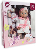 Wandalong 16 Inches Baby Doll With Accessories , W16T-04C, 3+ boy toys, girl toys, birthday gift, Christmas gift, growth, fun, for kids.
