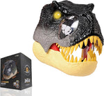 Dacnod Dinosaur Mask,Dino Mask,Dino T-Rex Realistic Teeth with Movable Jaw Props Tyrannosaurus Half Masks Christmas Toys Kid (Grey)