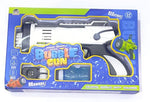 Electric Bubble Gun with Lights, Battery-Powered, Kids Toy Gun with Bubble Solution, Ages 3+
