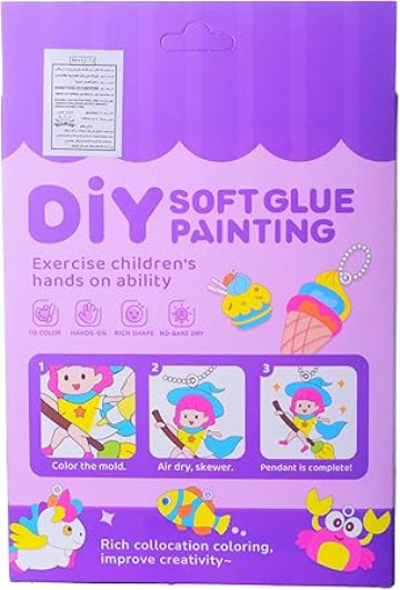 DIY Soft Glue Painting For 3 Years And Above - Multicolor AF6