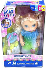 Baby Lovely Naughty Cute Doll with 12 Sounds & Phrases, Interactive Baby Doll with Accessories, Ages 3+
