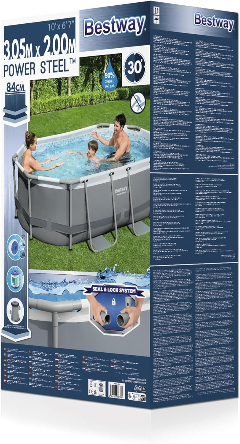 10' x 6'7" x 33"/3.05m x 2.00m x 84cm Oval Pool Set