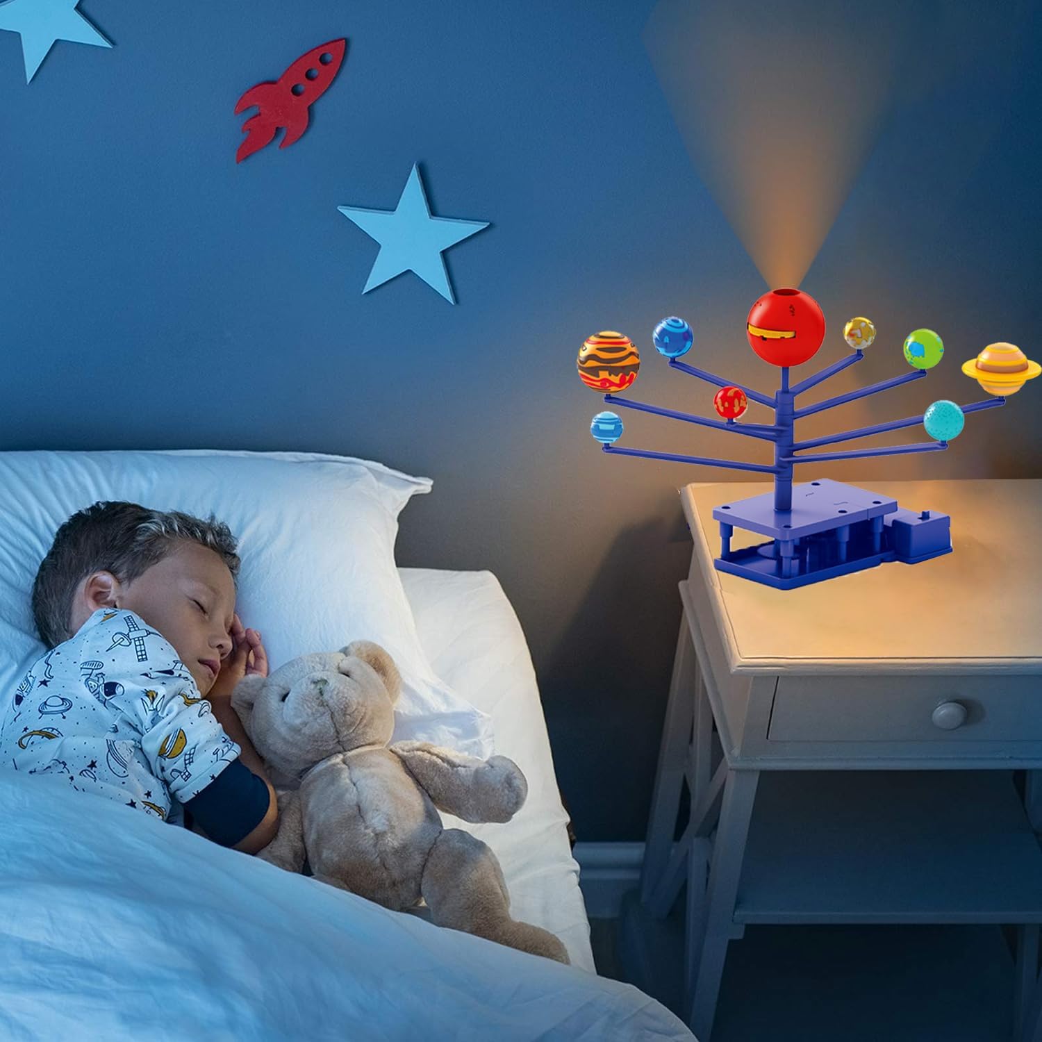 Coo11 Planets Solar System Science Astronomy Space Planets Model Platinum Projector Toy for Kids' Education Develop Skill for Space Scientist Fun Toys Game for Girls & Boys Age 3+ to 12 Year Old
