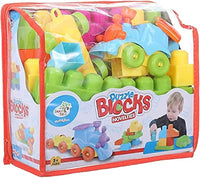 Train Puzzle Building Blocks for Children - Multi Color, w656-2