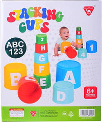 Stacking cups for ages 6 months and up