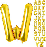 Gold Helium Foil Balloons Letters